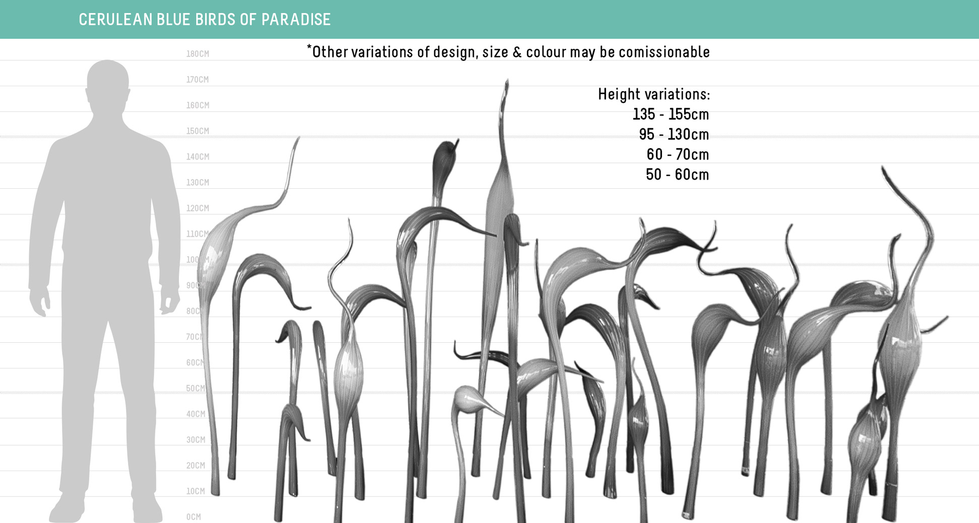 size sheet cerulean blue birds of paradise sculpture mainartery image