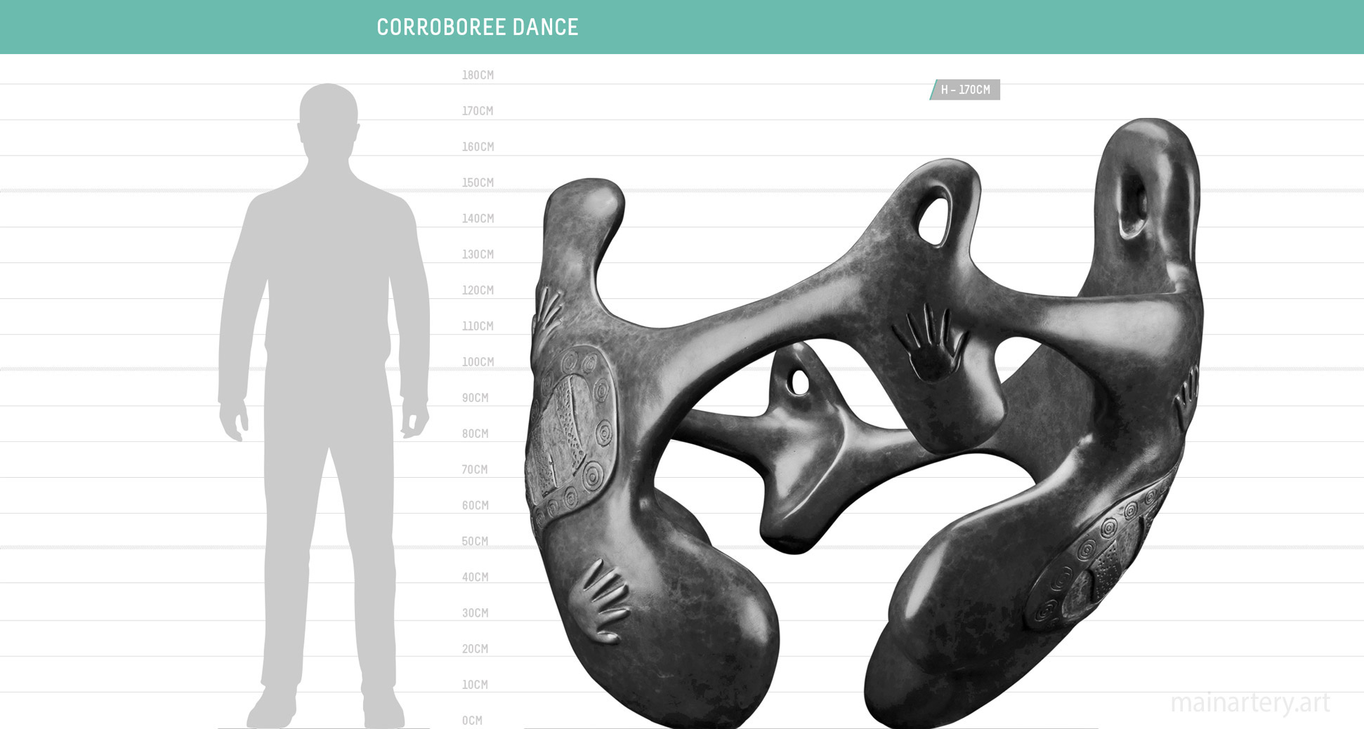 size sheet corroboree dance sculpture image