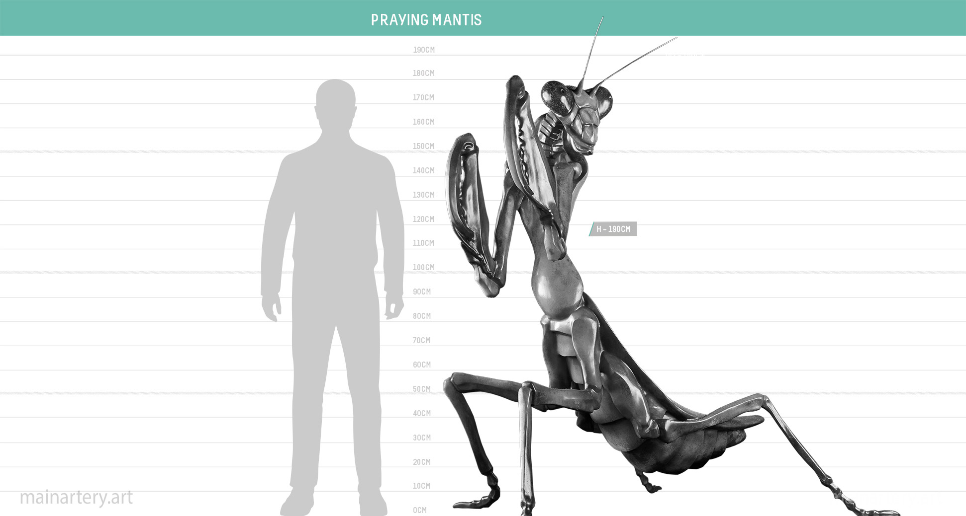 size sheet praying mantis sculpture project mainartery image
