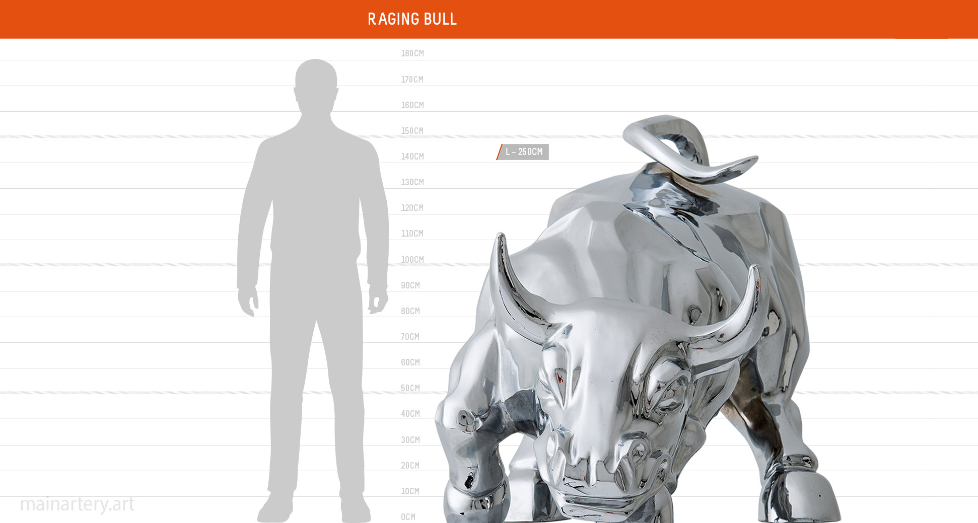 size sheet raging bull monumental sculpture todd stuart image