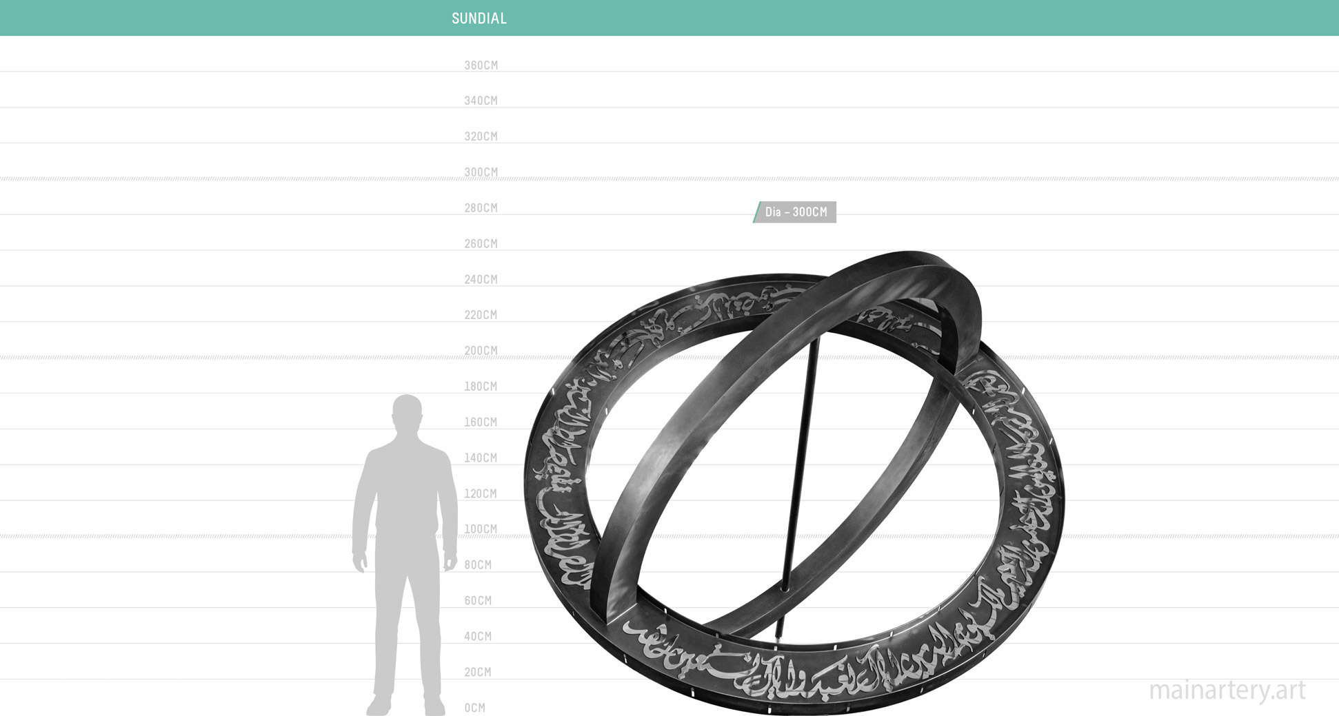 size sheet sundial sculpture mainartery image