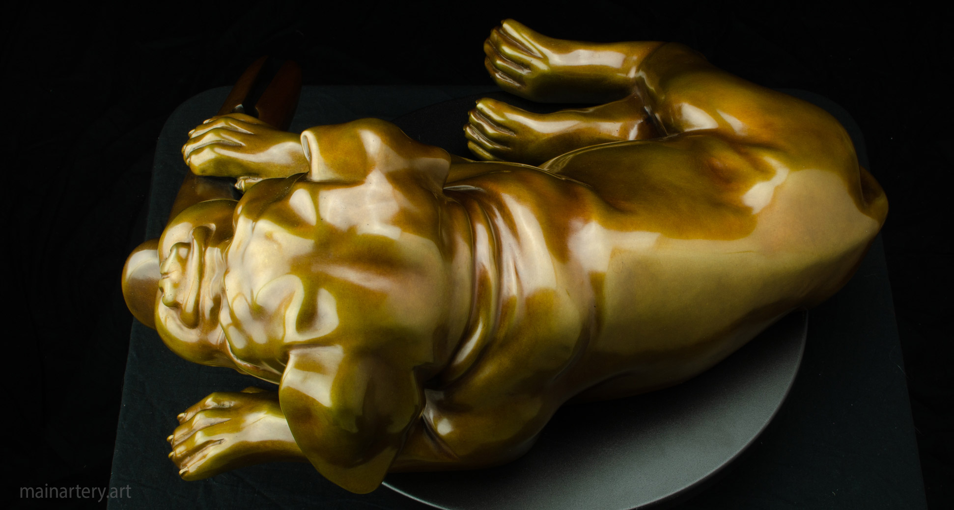 tabletop metal contemporary outdoor art image